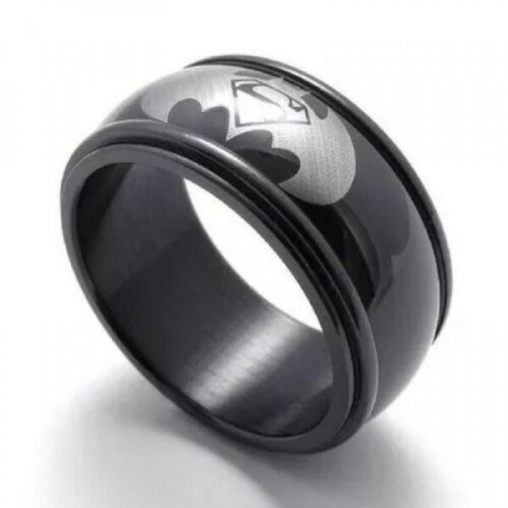 Men's Women Stainless Steel Titanium Band Batman - Picture 2 of 3
